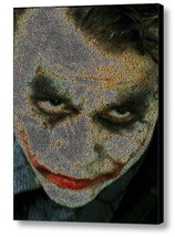 Batman Heath Ledger Joker Quotes Mosaic WOW Framed 9X11 Limited Edition Art COA - $19.19