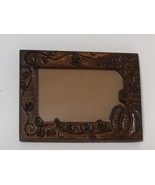 Picture Frame - Fall Theme - Pumpkin - Carved in Wood - $520.80 MXN