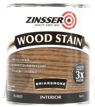 1 Can Zinsser 32 Oz Wood Stain 331499 Briarsmoke Interior Dries In 1 Hour - £17.17 GBP