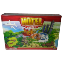 Hotel Tycoon Board Game 99% (Missing Zebra Lodge Base, Building Cutout Piece) - £25.90 GBP