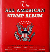 1976 All American Stamp Album Book &amp; Extra Stamps Lot Vintage Collectibl... - $1,100.46 MXN