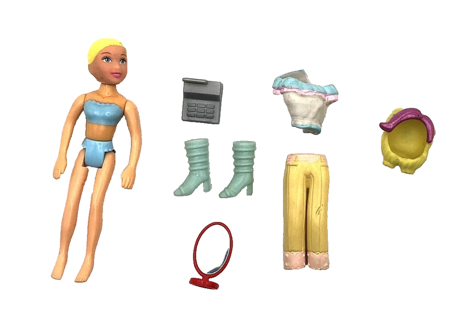 Polly Pocket Doll 2003 Designer Mall Polly Doll Incomplete #2 - $9.00