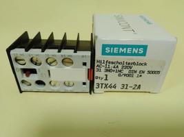 Siemens 3TX4431-2A Auxiliary Switch Block With Screw Terminal  Relays & Motor - £49.27 GBP