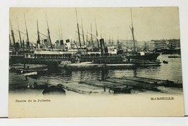 France La Joilette Docks Ships Harbour Port Marseille c1906 Postcard I18 - £9.39 GBP