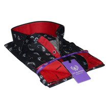 Men Shirt J.Valintin Turkey Usa Egyption Cotton Axxess Style 4S96-03 Black image 4