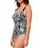 OP Women&#39;s Size Small Padded Black White Floral One Piece Swimsuit NWT - $8.99