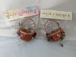 House of Hatten Basket Ornament Lot of 2 - £16.86 GBP