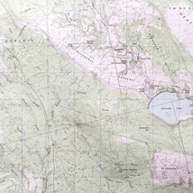 Map Schoodic Maine 1984 Topographic Geological Survey 1:24000 27 x 22&quot; TOPO6 - £35.88 GBP