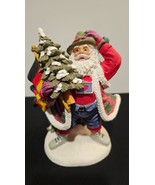 Vintage 7&quot; Ceramic Santa Claus Figurine! - £15.21 GBP