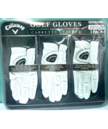 Callaway Golf Gloves Premium 3-Pack Cabretta Leather medium- large  New ... - $43.40 CAD