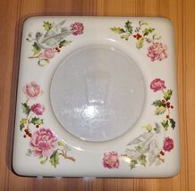 Porcelain Photo Frame Dove Floral Standing Vtg 80s 3.5”x3” Decor Christm... - €9,33 EUR