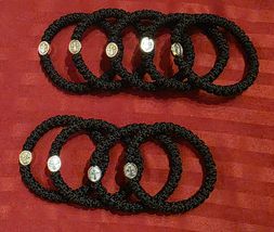 Christian 33 knot komboskini, black Orthodox prayer rope bracelet, handm... - $7.49
