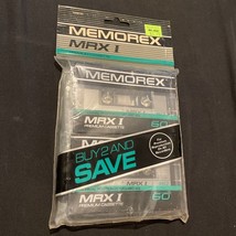 Memorex  MRX I  Normal  Bias -  60 minute  2-Pack  Audio  Cassette  Tapes Sealed - $10.93