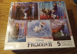 Ceaco DISNEY FROZEN II 5 Jig Saw Puzzles in One Box - #19287-21081A - £14.70 GBP