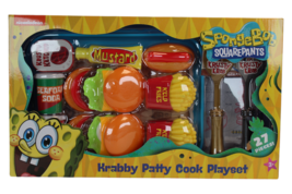 SpongeBob Squarepants Krabby Patty Cook Playset Krusty Krab Nickelodeon 27 Piece - £19.36 GBP