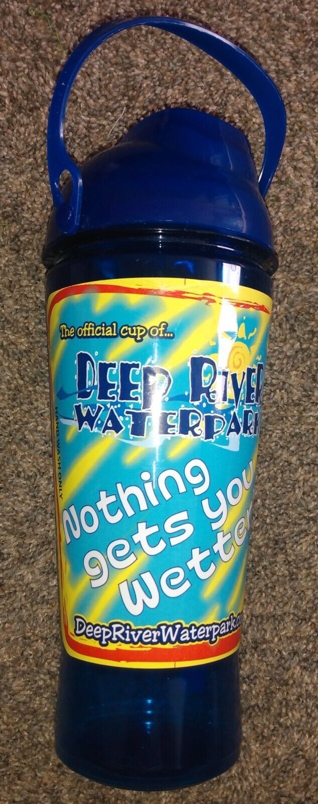 Blue Deep River Water Park &quot;nothing gets you wetter!&quot;  Travel Cup Whirley - $5.00