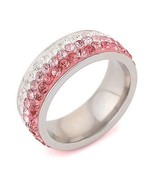 Ring Color: PINK LADY,Ring Size: 7 - Cocktail &amp; Mocktail Rings CZ Crysta... - $52.64 CAD