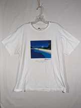 Uniqlo x Hiroshi Nagai Pool Sunset City Pop T Shirt EUC White Size Large - £36.64 GBP