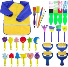 Paint Sponges for Kids 29 pcs of Fun Paint Brushes for Toddlers.Coming w... - £27.01 GBP