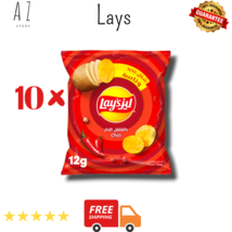 10PCS X 12g Lay&#39;s Chili Flavor Potato Chips شيبس ليز بالفلفل الحار - £17.79 GBP