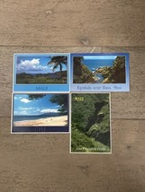 Lot Of 4 1980&#39;s Postcards Maui Hawaii Hana, Kennedy Profile - 1 Used - £7.90 GBP