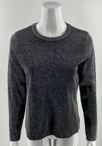 Superdry Sweater Size Large Black Silver Sparkly Allover Pullover Womens - £18.51 GBP