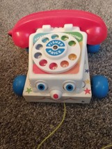 #747 Fisher Price Toy Phone 1985 Working Pull Phone Toy - £11.99 GBP