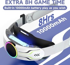 RGB Head Strap with Battery for Meta/Oculus Quest 3 -- 10000mAh 8Hrs Battery - £25.86 GBP