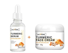 Turmeric Whitening Freckles Cream Serum Dark Spots Melanin Acne Scar  2P... - $13.00