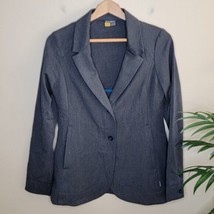 Eddie Bauer | Gray Button Blazer with Zippered Side Pockets, womens size 2 - $33.87