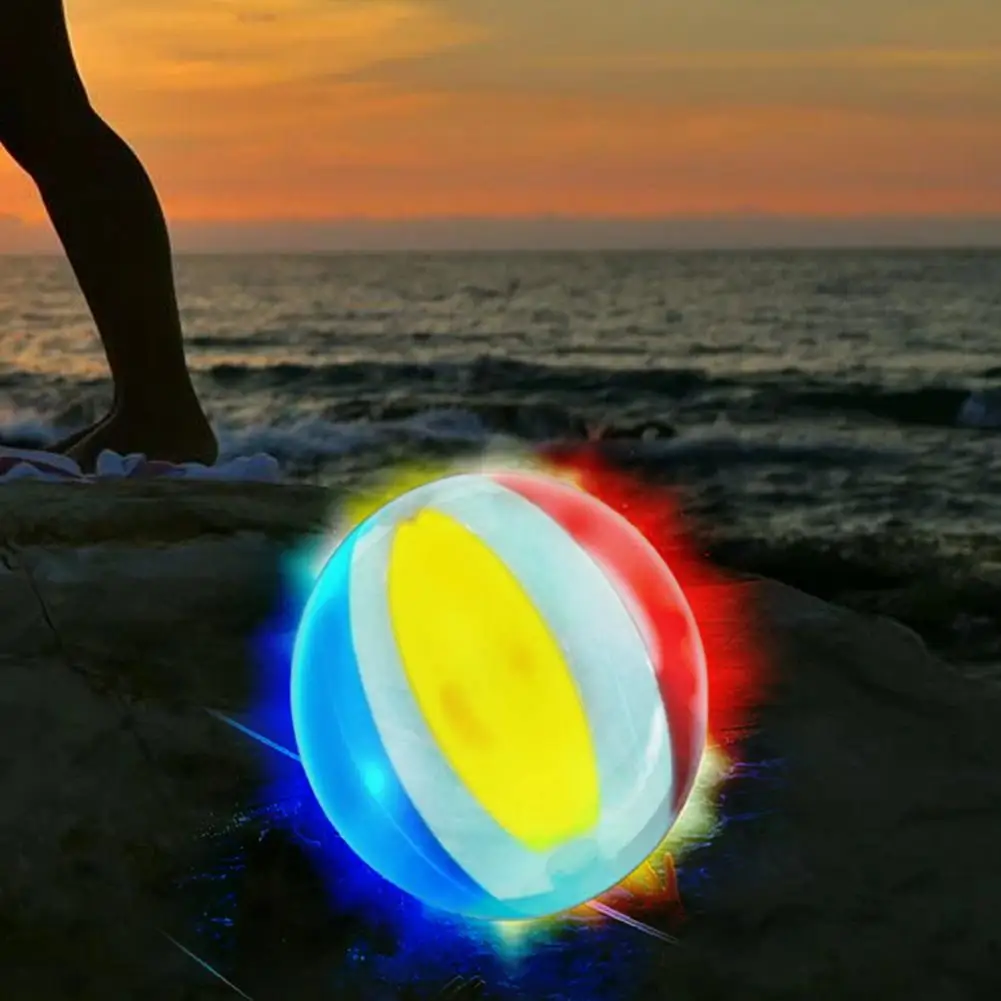 Beach Ball Colorful Beach Inflated Ball Light Weight Kids Beach Ball Toy Daily - £12.74 GBP