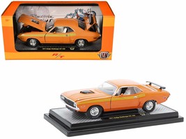 1971 Dodge Challenger R/T 440 Orange with Yellow Stripes and White Interior Limi - £41.68 GBP