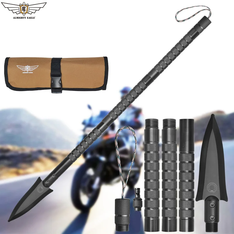 Motorcycle Rescue Tool Survival Shovel, Multi Tool Hammer, Hatchet, Mushroom - £129.12 GBP+