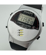 Mosquito Digital Quartz Watch Men Silver Black Alarm Chrono New Battery - $533.33 MXN