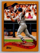 2002 Topps #600 Mark McGwire Topps St Louis Cardinals card - £1.46 GBP
