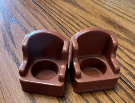 2 Vintage Fisher Price Little People Living Room Chairs Replacement parts - $13.81