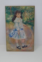 National Gallery of Art Renoir Girl with a Hoop on Wood Board - £15.97 GBP