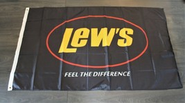 New Lews Banner Flag Fishing Rods Rod Reel Bait Shop Man Cave Marina Sto... - $369.76 MXN