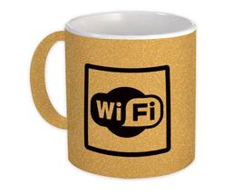 Wifi : Gift Mug Placard Sign Signage Wi-fi Internet Router - £12.81 GBP