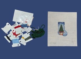 Topiary Tree Mini Stocking Associated Talents Handpainted Needlepoint Ca... - £18.43 GBP