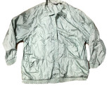 Vintage Haband Metallic Mint Green Snap Button Down Windbreaker Jacket S... - $17.71