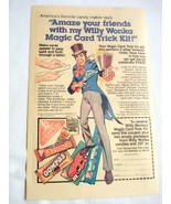 1982 Ad Willy Wonka's Candy Oompas, Bottlecaps,  Skrunch, Wacky Wafers - $7.99