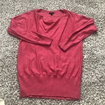 TALBOTS Womens 100% Pure Merino Wool Pink Pullover Sweater Size Petite PM - $235.14 MXN