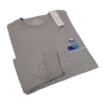 Southern Tide Men&#39;s L/S Crewneck Graphic T-Shirt Heather Gray Size Large - £22.38 GBP