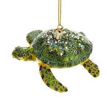 Noble Gems Glass Sea Turtle Ornament NB1426 New - £24.24 GBP