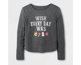 Nwt - Girls Grayson Social - Holiday Shirt &quot;Wish Every Day Was...&quot; - M 7/8 - £7.39 GBP