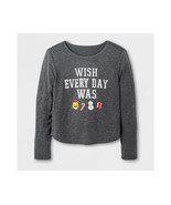 NWT - Girls GRAYSON SOCIAL - HOLIDAY shirt &quot;WISH EVERY DAY WAS...&quot; - M 7/8 - £7.49 GBP