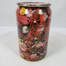 Retro Chupa Chups Container Metal Tin Roses Approx 6x3.5&quot; Inch - $7.00
