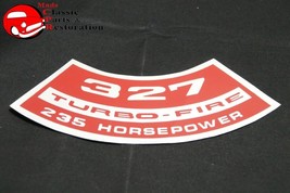 Chevy 327 Turbo Fire 235 Horsepower Air Cleaner Decal - $15.35