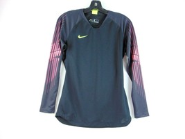 Nike Dri-Fit Black Athletic Long Sleeve Fitted Top Womens S - $19.79